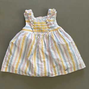LIKE NEW Mayoral Baby girl Easter Pastel Rainbow  Dress 4-6 Months 4-6Mo